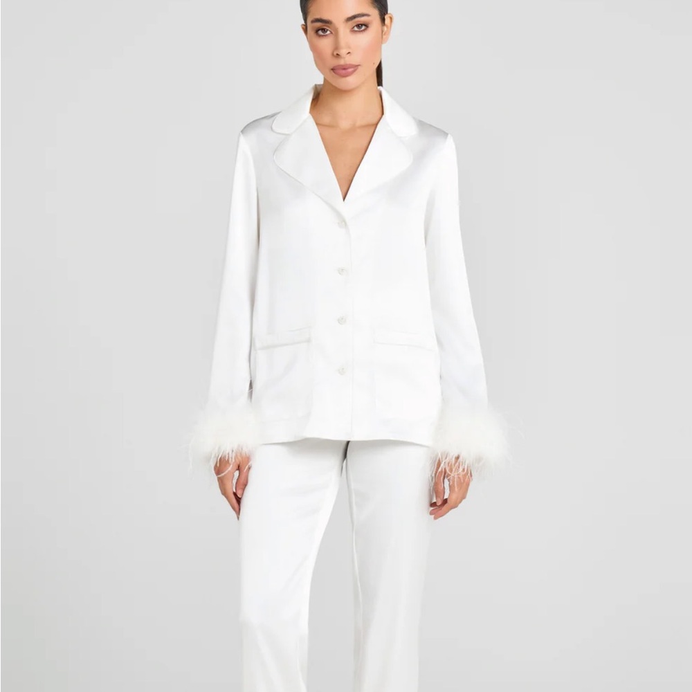 NADINE MERABI DARCIE WHITE PAJAMAS